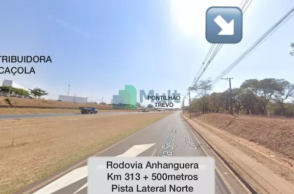 Terreno em excelente localização na Rodovia Anhanguera. Possui Infraestrutura de Água, Esgoto e Energia Elétrica. Área Total:  Aprox. 41.000 m².