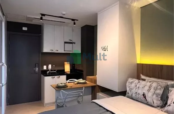 Apartamento localizado no Bairro  Bela Vista na Cidade de São Paulo -SP, 22m² área útil, novo e mobiliado.