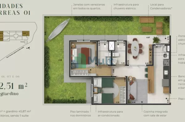 Apartamento com 2 dormitórios à venda, 55 m² por R$ 344.790,00 - Real Sul - Ribeirão Preto/SP