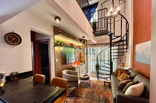 Cobertura Duplex Mobiliada, localizada no bairro Nova Aliança ao lado dos principais shopping da cidade de Ribeirão Preto com 93,22m² de área útil.