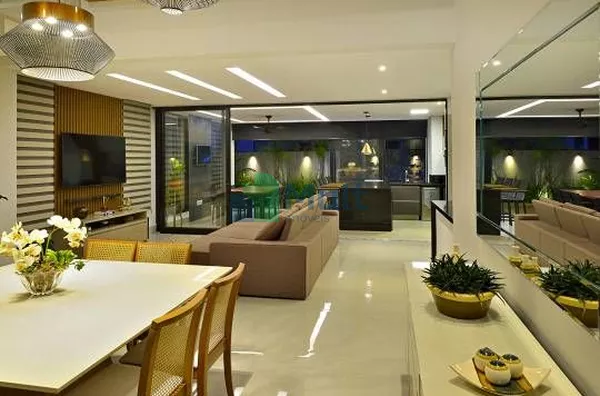 Lindo Sobrado localizado no Condomínio Quinta da Primavera. Residência escolhida para ilustrar a revista de arquitetura de Ribeirão Preto, ArqArt.