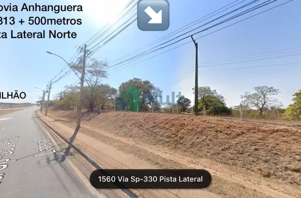 Terreno em excelente localização na Rodovia Anhanguera. Possui Infraestrutura de Água, Esgoto e Energia Elétrica. Área Total:  Aprox. 41.000 m².