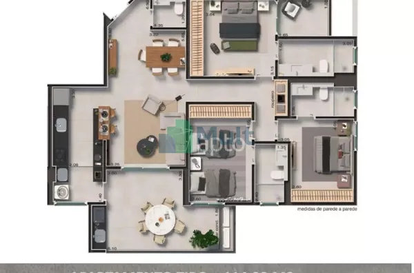 Apartamento para Venda – Edifício Mirra – 114,32 m² – 3 Suítes, Lavabo – Bairro Vila Ana Maria | Ribeirão Preto/SP - Foto 7