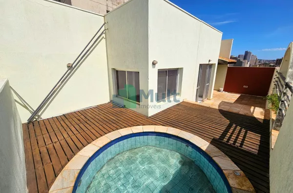 Cobertura com 1 Quarto e 2 banheiros para Alugar, 105 m²  - Centro - Ribeirão Preto/SP