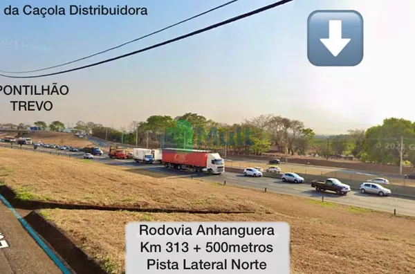 Terreno em excelente localização na Rodovia Anhanguera. Possui Infraestrutura de Água, Esgoto e Energia Elétrica. Área Total:  Aprox. 41.000 m².