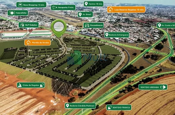 Terreno Comercial em Avenida, Reserva Regatas – Urba Construtora; Próximo às Rodovias Anhanguera e Cândido Portinari, terreno com 174,67m².