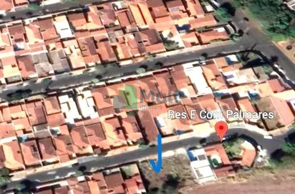 Ótimo Terreno localizado no Bairro Jd. Palmares com 250,67m², casa dos dois lados do terreno. Ótima oportunidade.