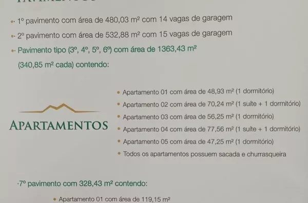 APARTAMENTO PARA VENDA NO EDIFÍCIO ARAUCÁRIA