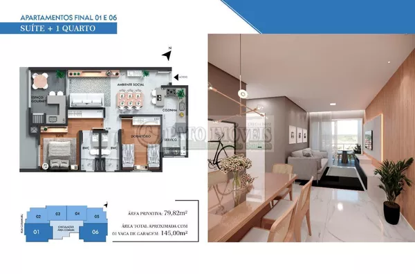APARTAMENTO Á VENDA NO RESIDENCIAL LA VITA
