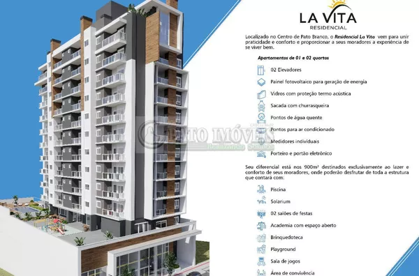 APARTAMENTO Á VENDA NO RESIDENCIAL LA VITA