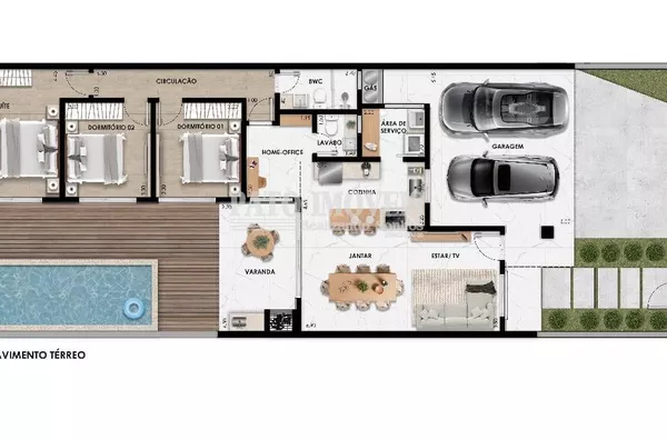 CASA DE ALTO PADRÃO PARA VENDA NO BAIRRO PARQUE DO SOM (EM CONSTRUÇÃO)