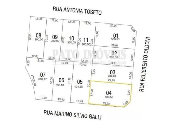TERRENO PARA VENDA NO LOTEAMENTO IGUATEMI