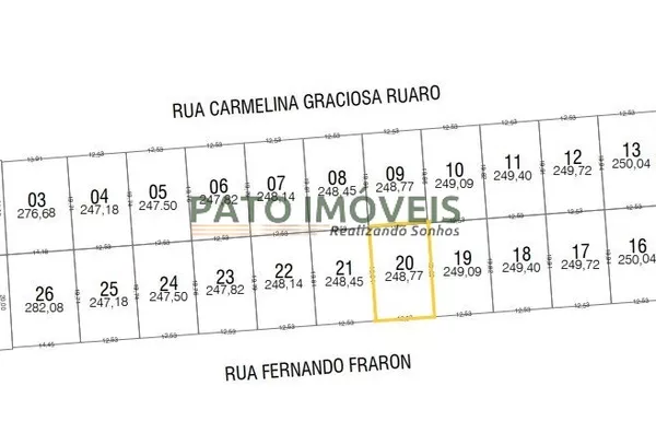 TERRENO PARA VENDA NO BAIRRO FRARON