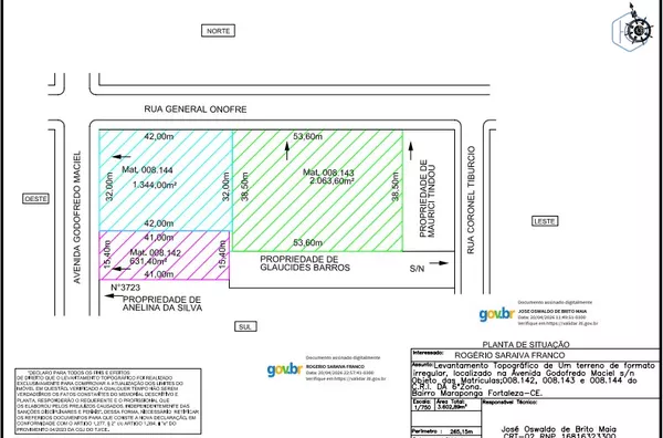 Terreno para venda com 3.639 m² na Av, Godofredo Maciel, Mondubim - Fortaleza - CE
