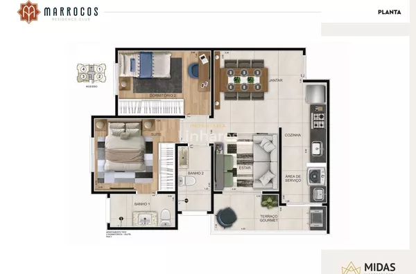 Apartamento em Sumaré | Midas Marrocos | Imobiliária Linhares