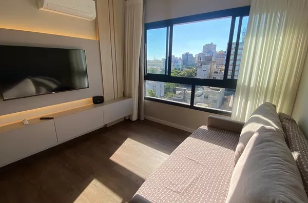 Apartamento 1 Dormitório Mobiliado no GO Cidade Baixa | 48m² | Churrasqueira | Vaga