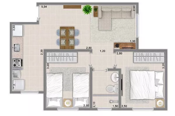 Apartamento em Residencial Greenville  -  Ribeirão Preto - Foto 6