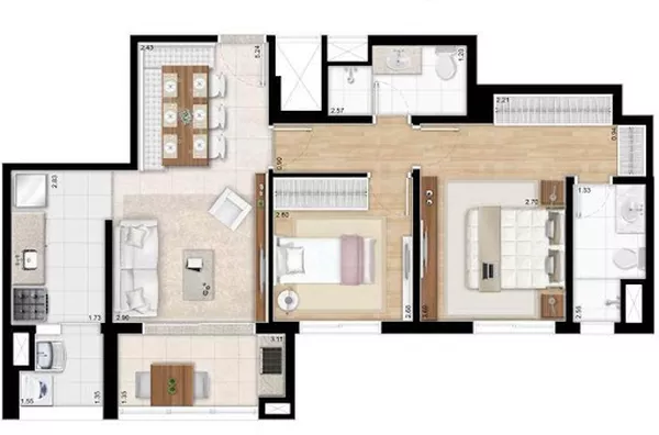 Apartamento para venda Brooklin Paulista São Paulo - Foto 2