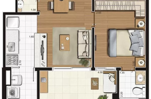 Studio para venda Campo Belo São Paulo - Foto 3
