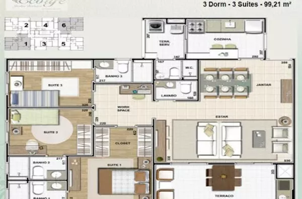 Apartamento Duplex/Cobertura para venda Jardim Botânico RIBEIRAO PRETO - Foto 5