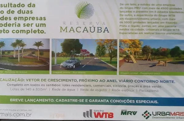 Terreno para venda Reserva Macaúba RIBEIRAO PRETO - Foto 1