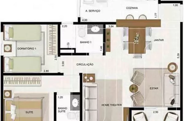 Apartamento para aluguel Jardim Interlagos RIBEIRAO PRETO - Foto 3
