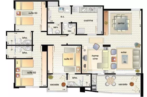 Apartamento Duplex/Cobertura para venda Jardim Botânico RIBEIRAO PRETO - Foto 3