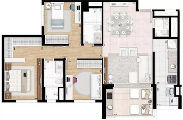 Apartamento para venda Brooklin Paulista São Paulo - Foto 2