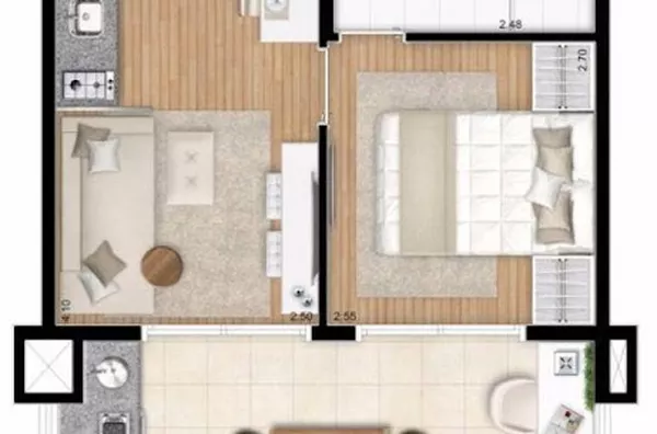 Apartamento para aluguel e venda Santo Amaro São Paulo - Foto 2