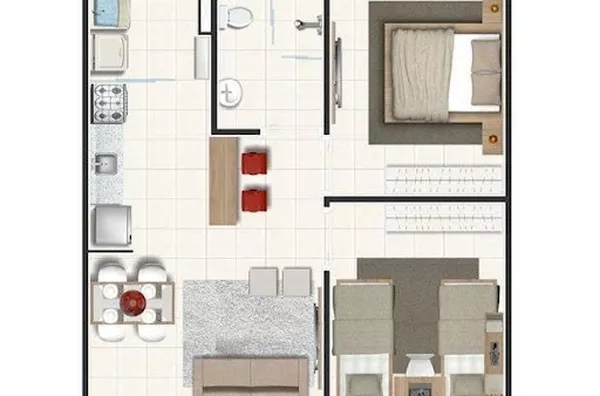 Apartamento para aluguel Jardim Florestan Fernandes RIBEIRAO PRETO - Foto 1