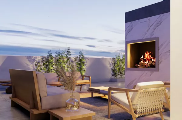Lounge aquecido 