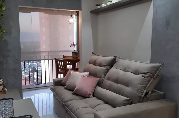 Apartamento com 2 dormitórios, sendo 1 suíte, 56m² de área construída - Condomínio Pátio Home Resort, no bairro Areão em Taubaté/SP - Foto 4
