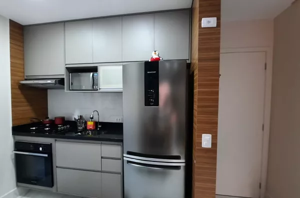 Apartamento com 2 dormitórios, sendo 1 suíte, 56m² de área construída - Condomínio Pátio Home Resort, no bairro Areão em Taubaté/SP - Foto 6