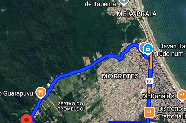 VENDA DE LOTE EM ITAPEMA BAIRRO SERTÃO DO TRAMBUDO