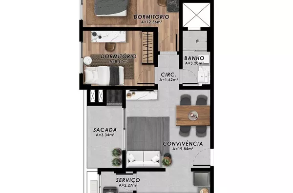 APARTAMENTO - RES. SUPREME - CENTRO - CRICIÚMA
