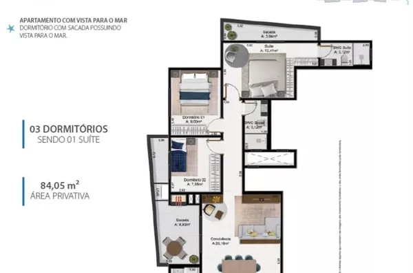 APARTAMENTO PARA VENDA - RESIDENCIAL SANTORINI - BALNEÁRIO ESPLANADA - Foto 13