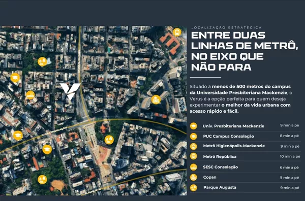 Apartamento na planta para venda,  próximo a Faculdade Mackenzie