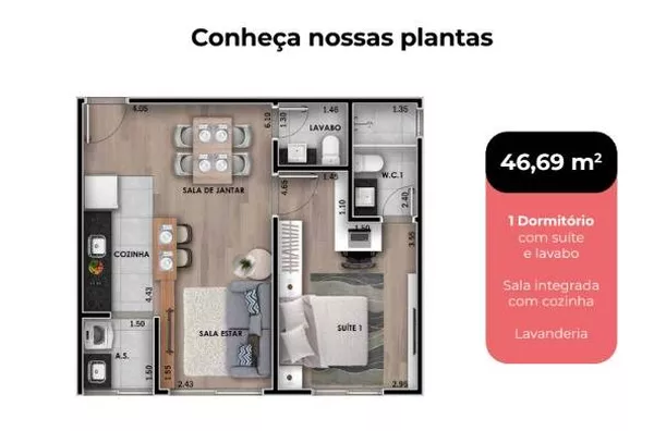 Apartamento tipo para venda Alvinópolis  Atibaia