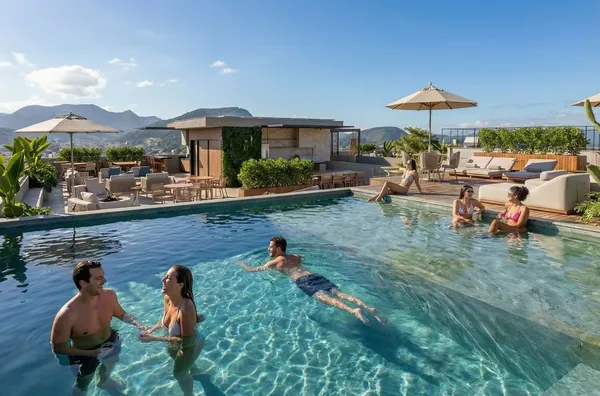 Apartamento tipo para venda Jardim Brasil Atibaia. Apartamentos com 1 ou 2 suítes e lazer no rooftop. - Foto 15