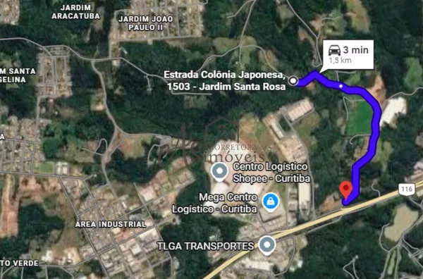 Área medindo 72 mil m² a venda na área industrial de Campina Grande Do Sul - Foto 3
