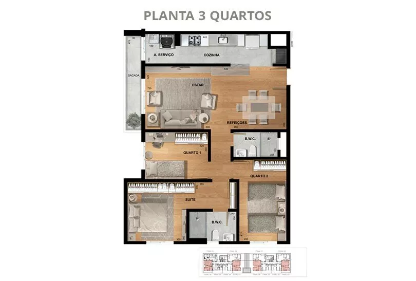 Apartamento à venda com 2 quartos, 67m² - Foto 7