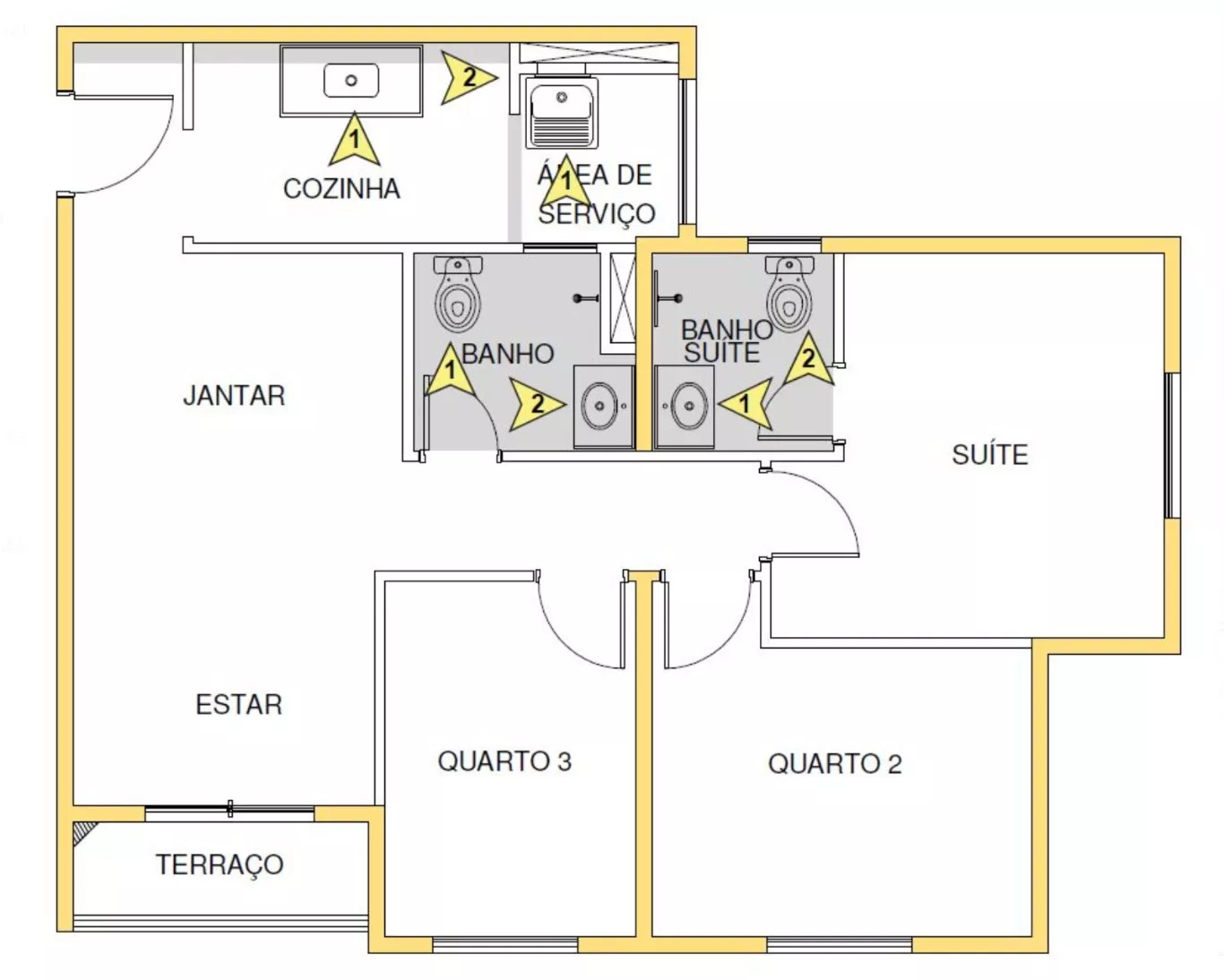 Apartamento à venda com 3 quartos, 66m² - Foto 10