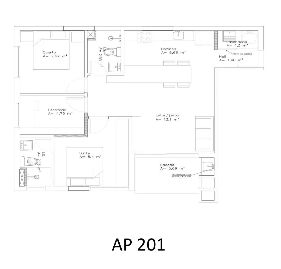 Apartamento à venda com 3 quartos, 67m² - Foto 7