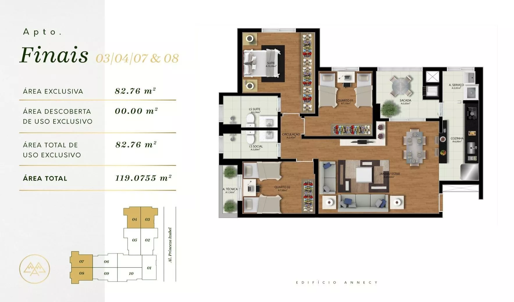 Apartamento à venda com 3 quartos, 77m² - Foto 30