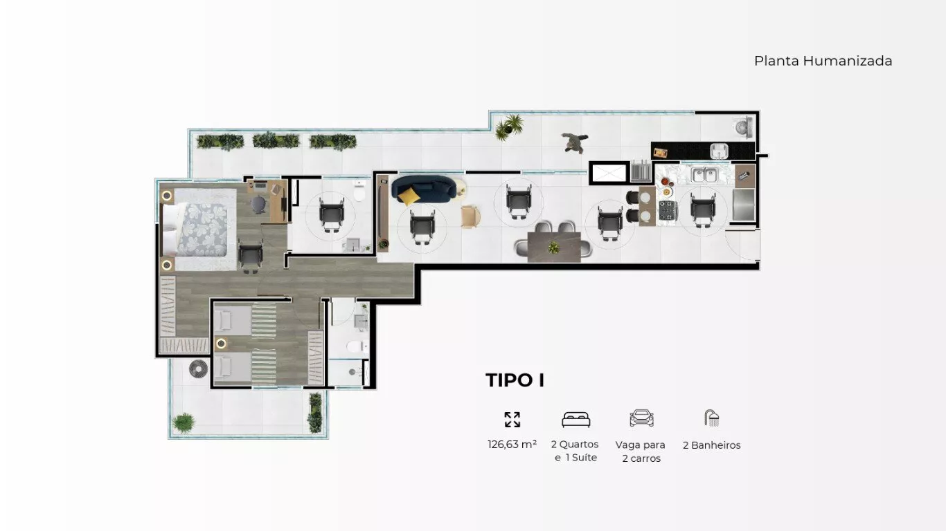 Apartamento à venda com 3 quartos, 127m² - Foto 13