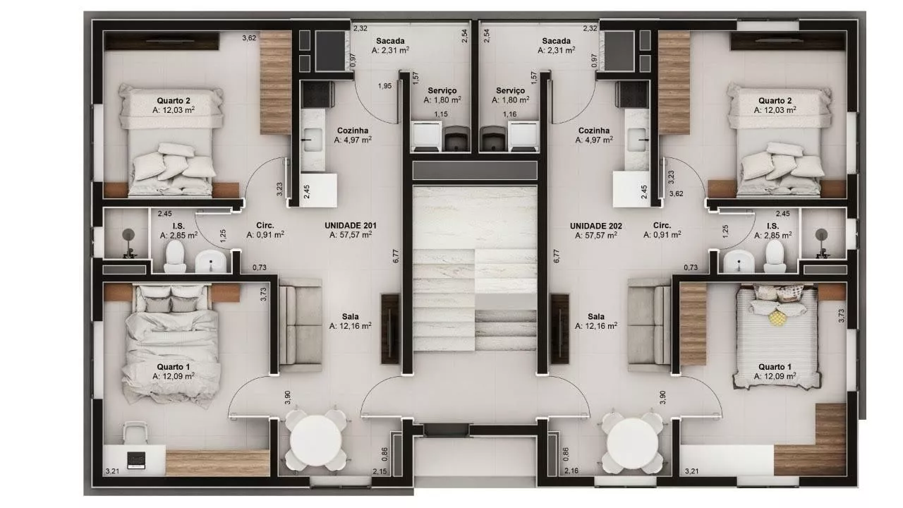 Apartamento à venda com 3 quartos, 57m² - Foto 20