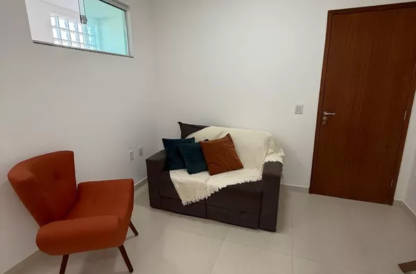 Apartamento mobiliado para aluguel,  um quarto, com garagem, incluso água, energia, internet e condomínio, Guriri Sul, São Mateus-ES