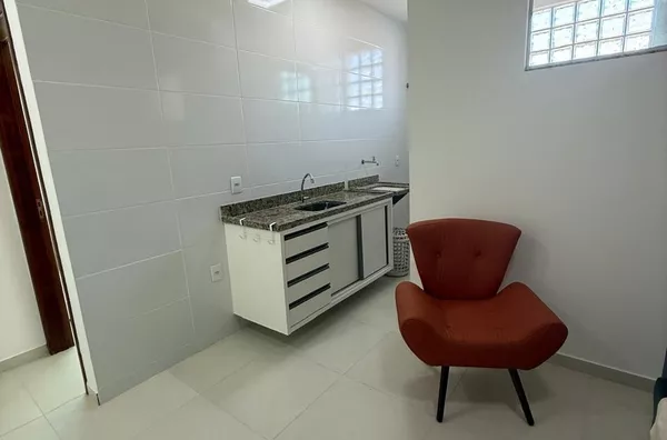 Apartamento mobiliado para aluguel,  um quarto, com garagem, incluso água, energia, internet e condomínio, Guriri Sul, São Mateus-ES
