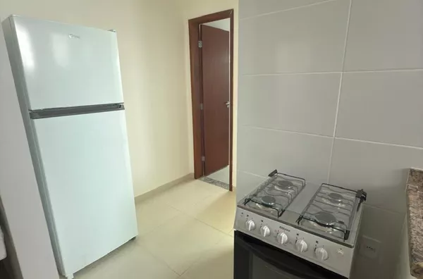 Apartamento mobiliado para aluguel,  um quarto, com garagem, incluso água, energia, internet e condomínio, Guriri Sul, São Mateus-ES