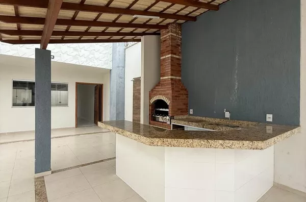 Casa com duas suítes, área gourmet, garagem, Bosque da Praia, Guriri Sul, São Mateus-ES